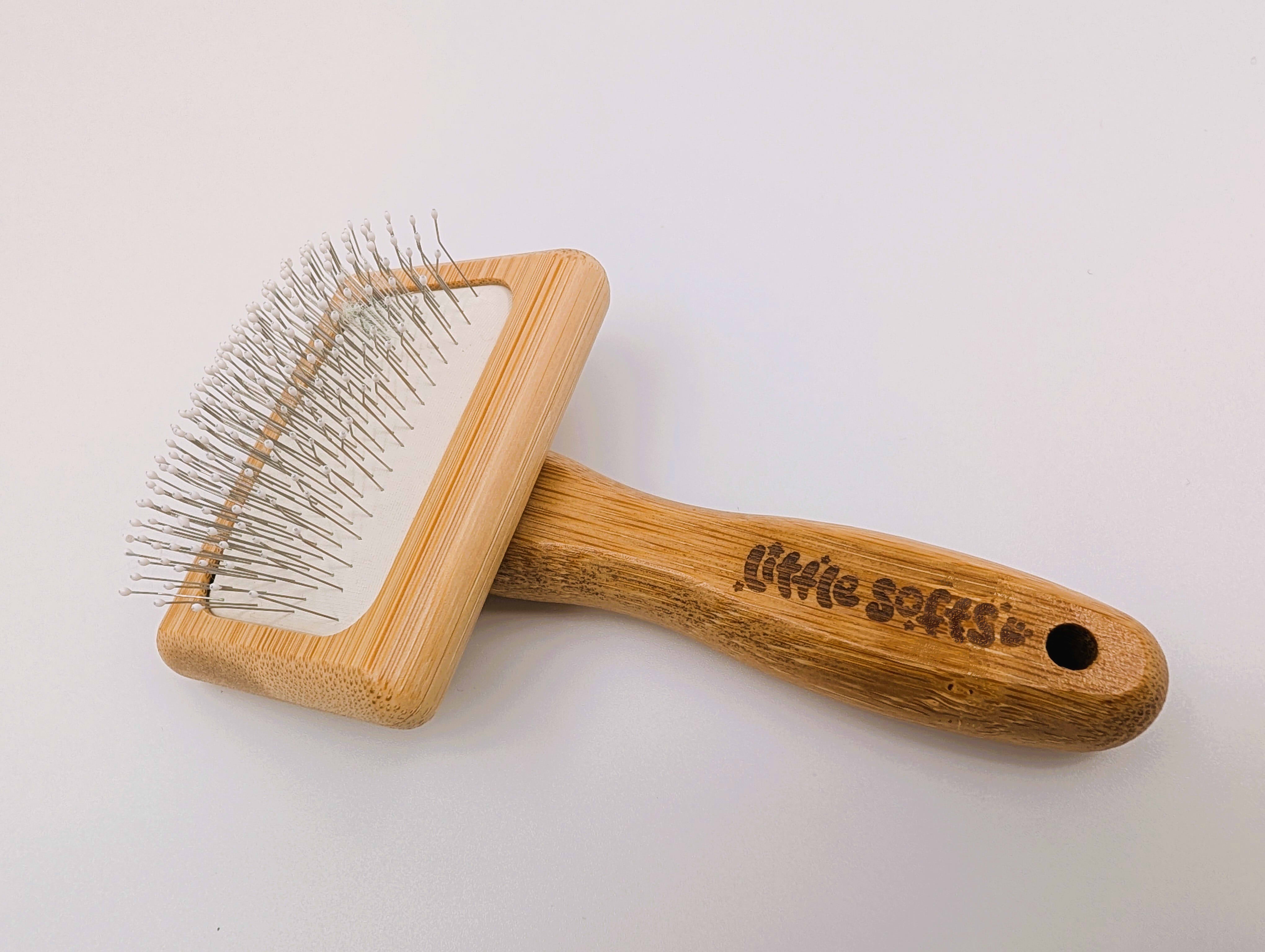 stiff plastic bristle doll brush brushing plush toy fur