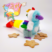Load image into Gallery viewer, BEANBUDS ⭐ Sugar Cookie the Rainbow Raptor PIN BUNDLE (Late 2024 Preorder)
