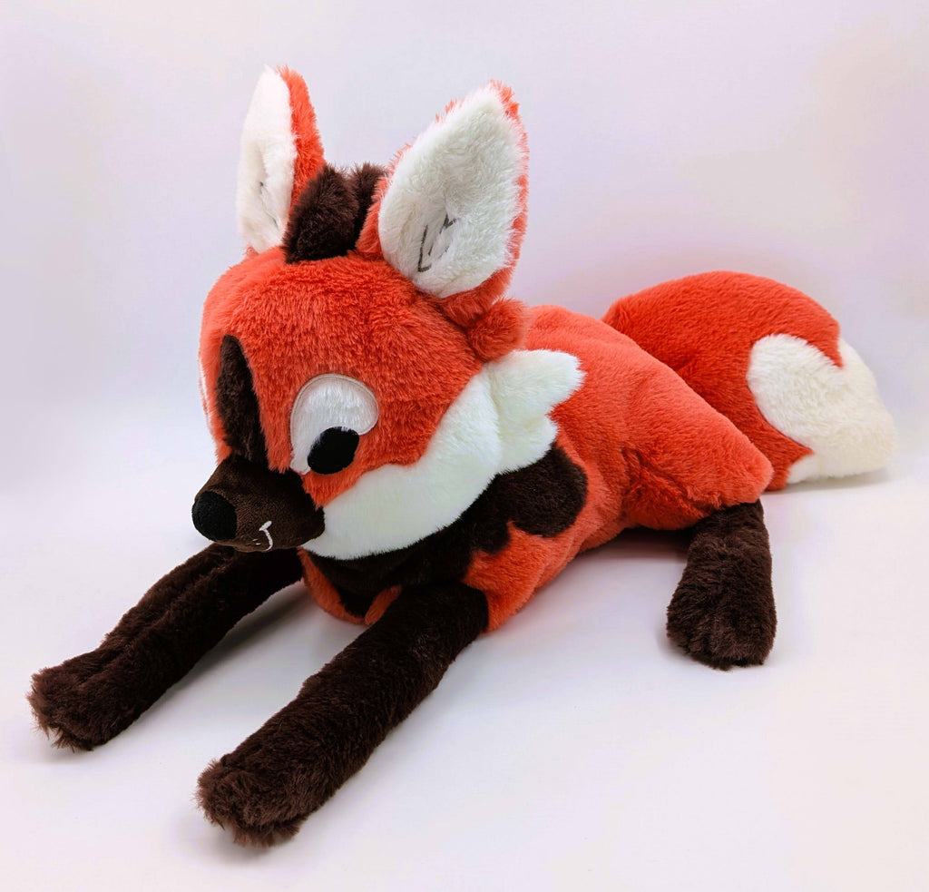 Plush toy of Paprika the maned wolf