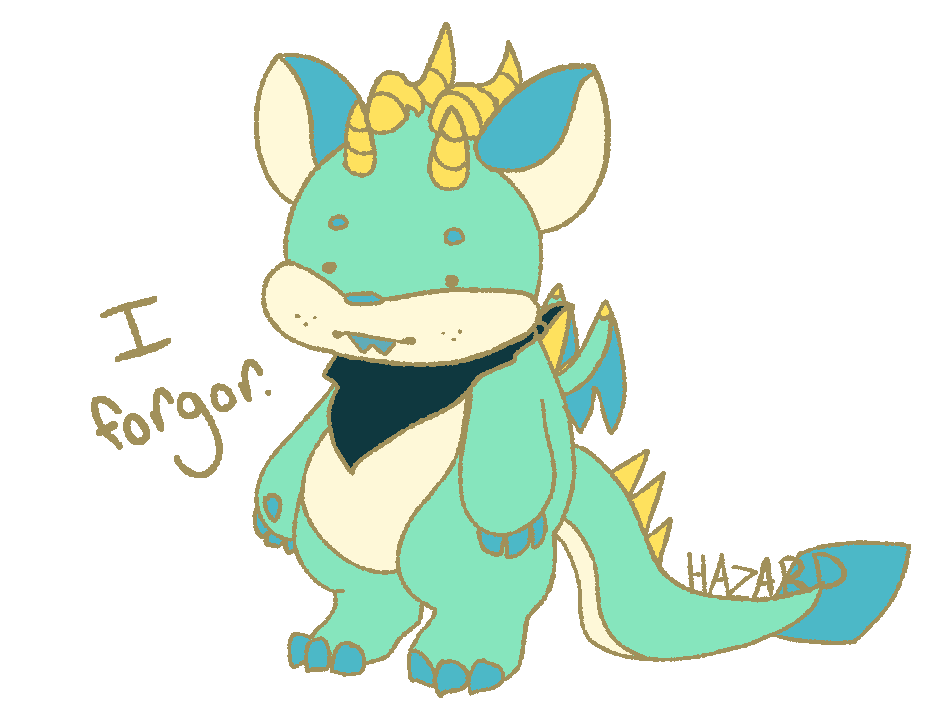 Fanart of Forest the green dragon