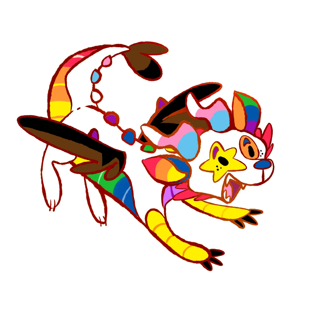 Pin art of Mixtape the Rainbow Dragon