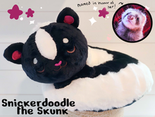 Load image into Gallery viewer, Nuzzle Noodles⭐Snickerdoodle the Skunk Pillow
