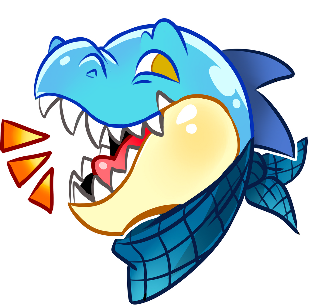 Side profile of Munchy the alligator