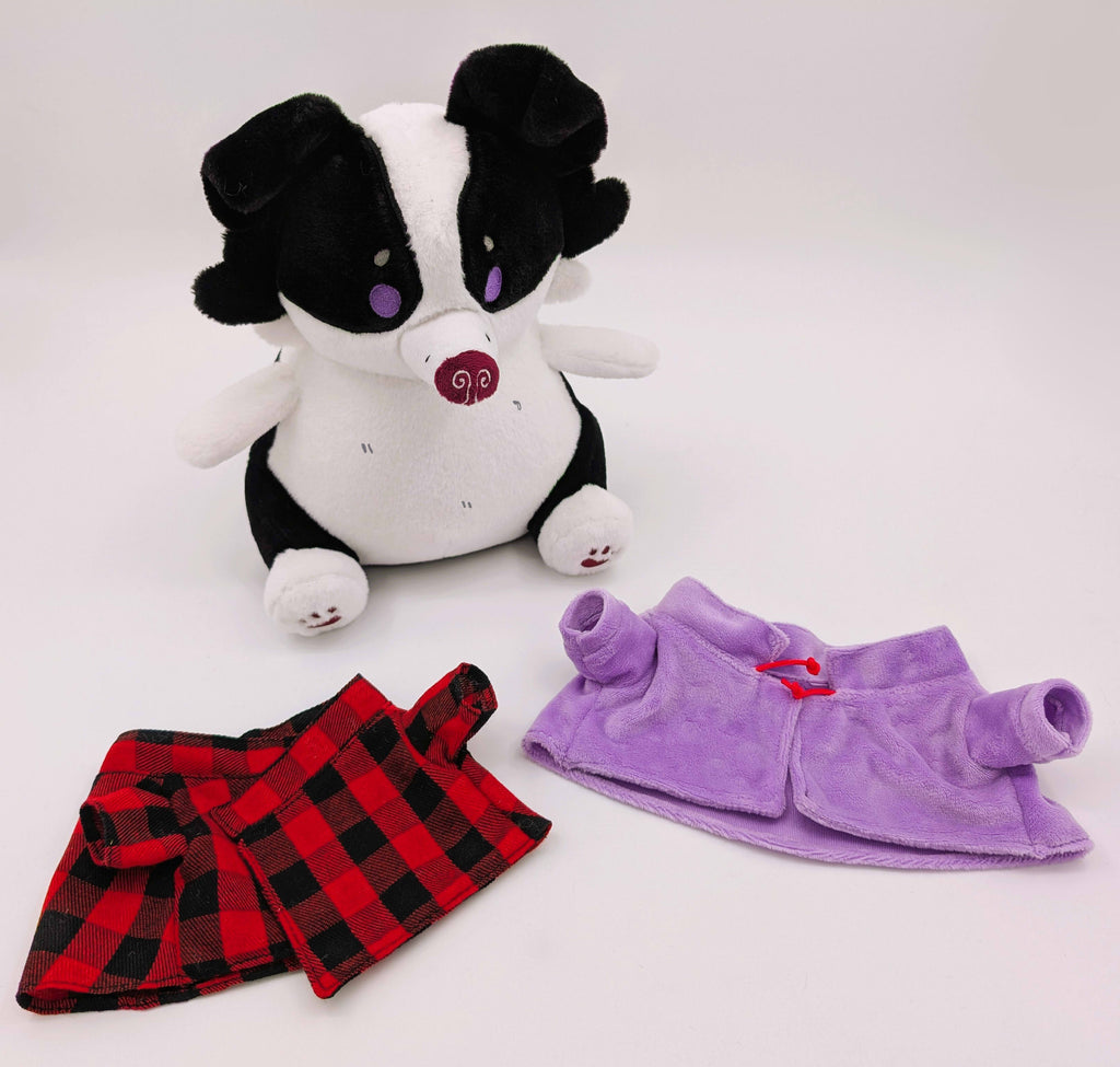 Starry Pup the border collie plush with her accessories 