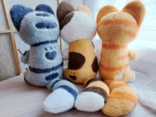 Load image into Gallery viewer, SNUGGLE PAWS ⭐ Cheese, Doodle, Domino Triple Kitty Bundle (mid/late 2024 preorder)
