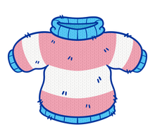 Load image into Gallery viewer, SNUGGLE PAWS OUTFIT⭐Trans Flag Sweater
