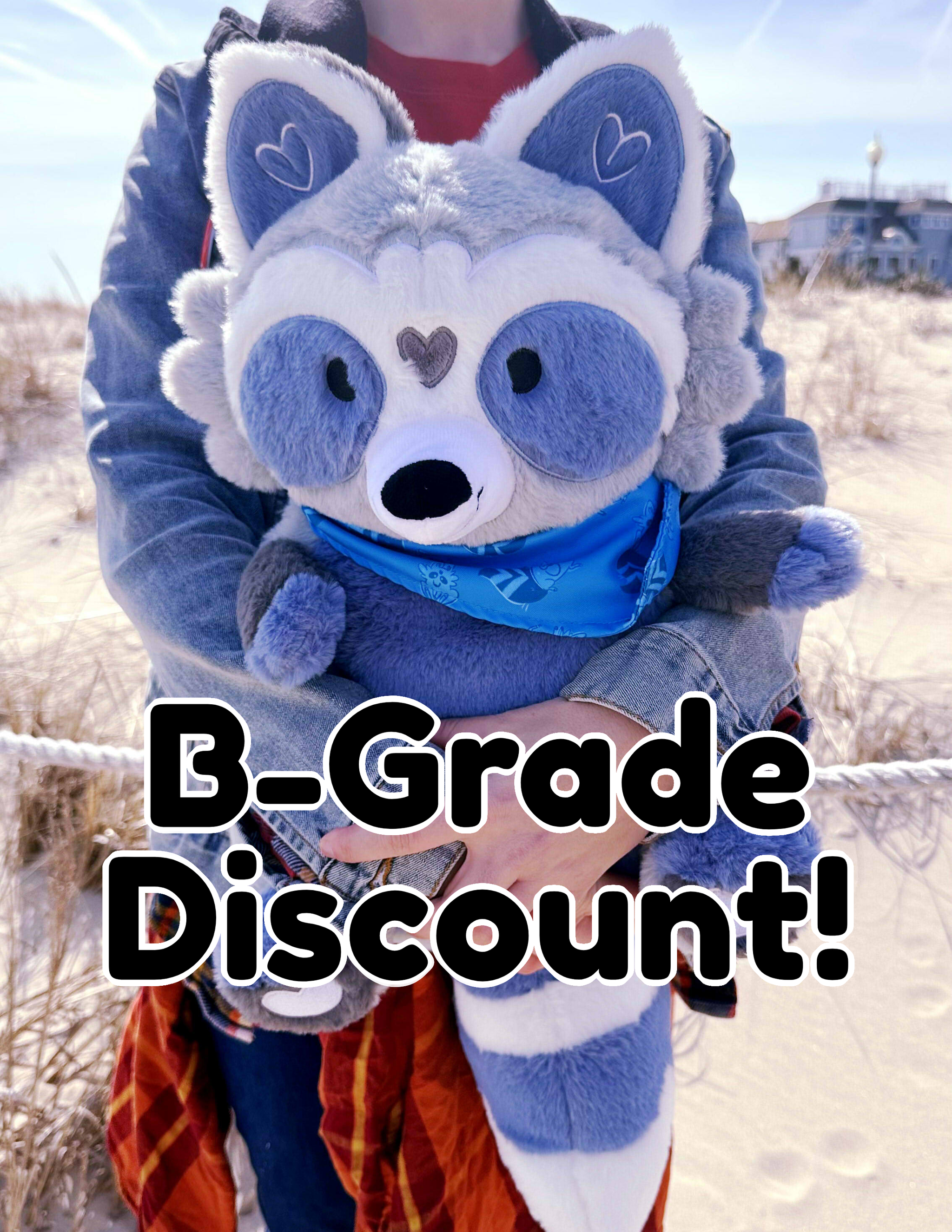 Loungefly Blue and Gray Raccoon Backpack NEW Fluffy Blue Loungefly Mini Backpack at Walt Disney World  main image 4