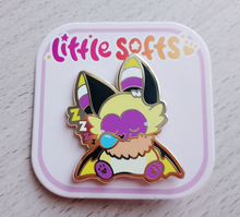 Load image into Gallery viewer, ENAMEL PIN⭐Rainbow Softs BUTTER THE BAT by AubryJoi

