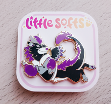 Load image into Gallery viewer, ENAMEL PIN⭐Rainbow Softs MARSHMALLOW THE DRAGON by Liz Schmidt
