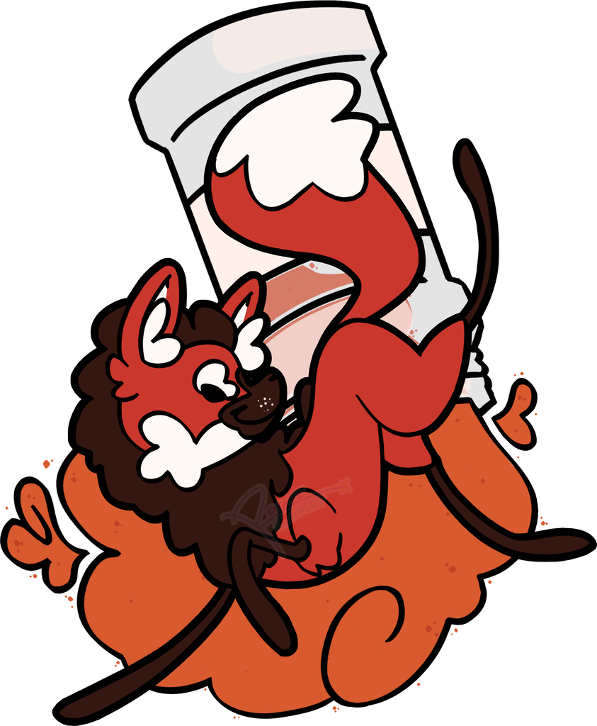 Fanart of Paprika the maned wolf