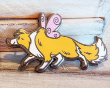 Load image into Gallery viewer, Fairy Collie &amp; Weaselbug Kickstarter Pins★Naomi Romero&#39;s Red Collie
